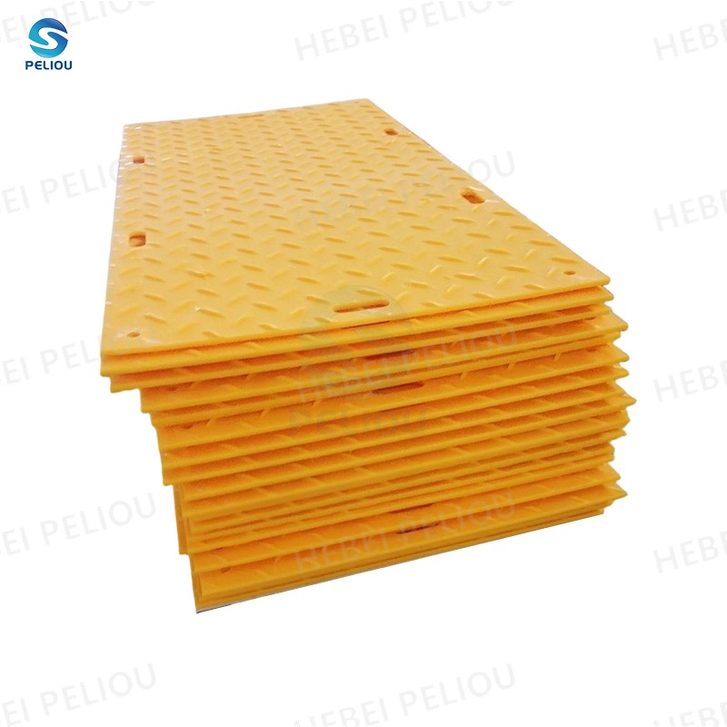 Cost Effective Yellow UHMWPE Ground Protection Mats for Oil Fields, Drilling Sites and Utility Maintenance