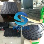 Multicolored Polyethylene Outrigger Pads Support Leg