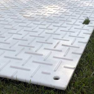 White Ground Protection Mats