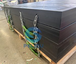 Performance analysis of crane leg pads