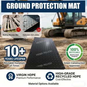 Comparison of ground protection mats with Wood and Steel Plates