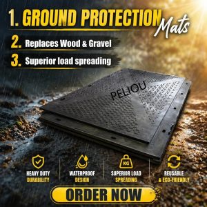 Hollow Interlock PE Composite Dura Base Ground Protection Mats Composite Road and Rig Mats