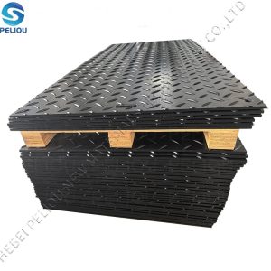 Heavy Duty Ground protection 4×8 Plastic Uhmwpe Hdpe Temporary Construct Excavator Road Mats